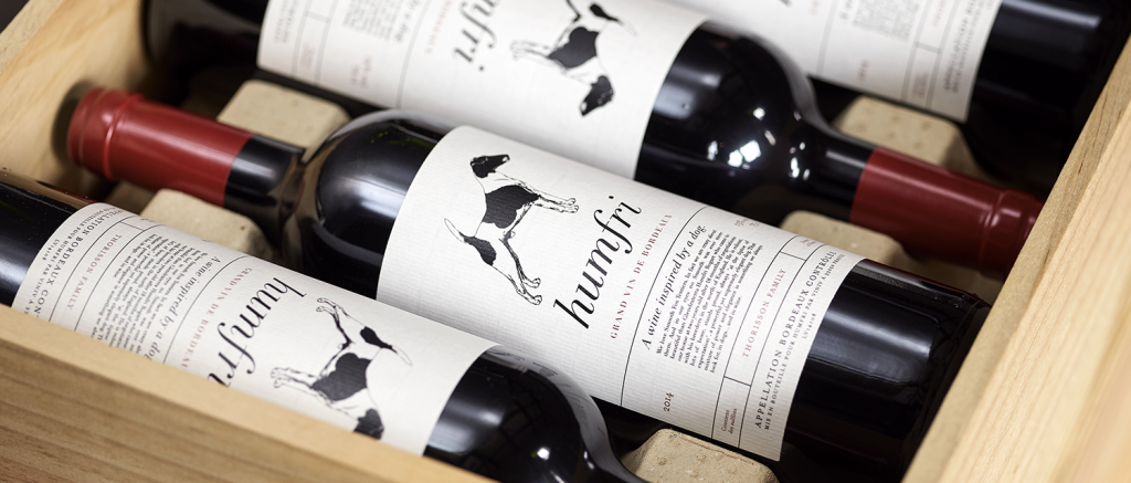 Bouteille de vin Bordeaux standard, 75 cl